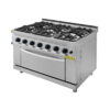 Cocina Gas con Horno Serie 930 TURHAN 1200mm 6 Fuegos