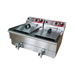 Freidora Eléctrica 12+12L Cuba Doble EF-162V 4,5+4,5kW
