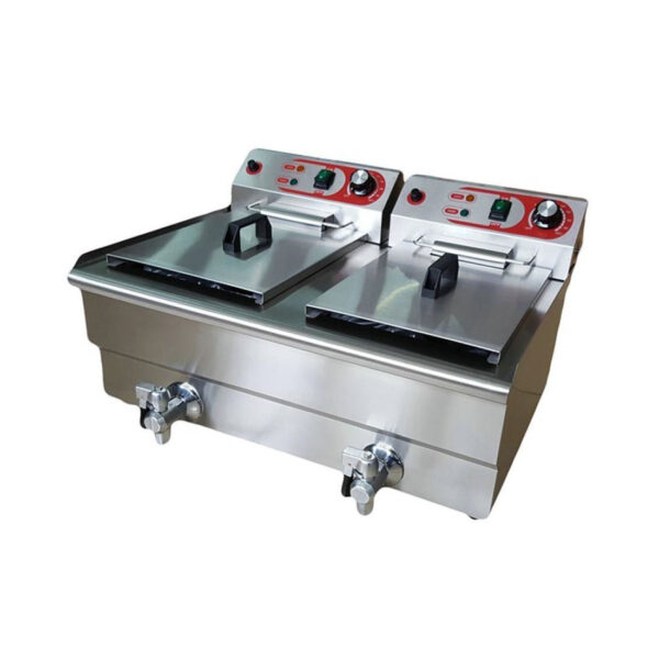 Freidora Eléctrica 8+8L Cuba Doble EF-122V 3+3KW