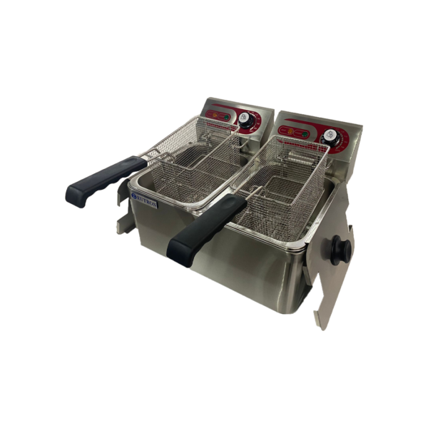 Freidora eléctrica Cuba Doble EF-4Lx2 4+4 Litros 2,5+2,5KW