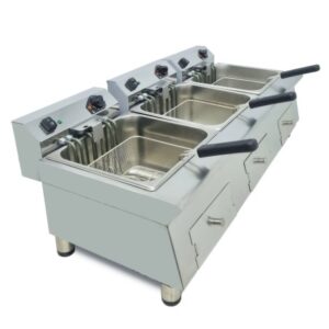 Freidora eléctrica 12+12+12 litros 4,5+4,5+4,5 kw monofásica Línea 600