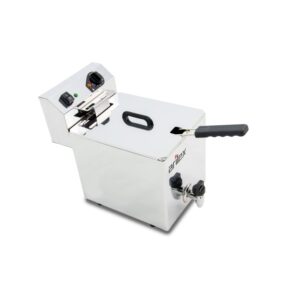 Freidora eléctrica EVOLUTION con grifo capacidad 10 litros con potencia 3,5 kw monofásica con contactor EVO10G
