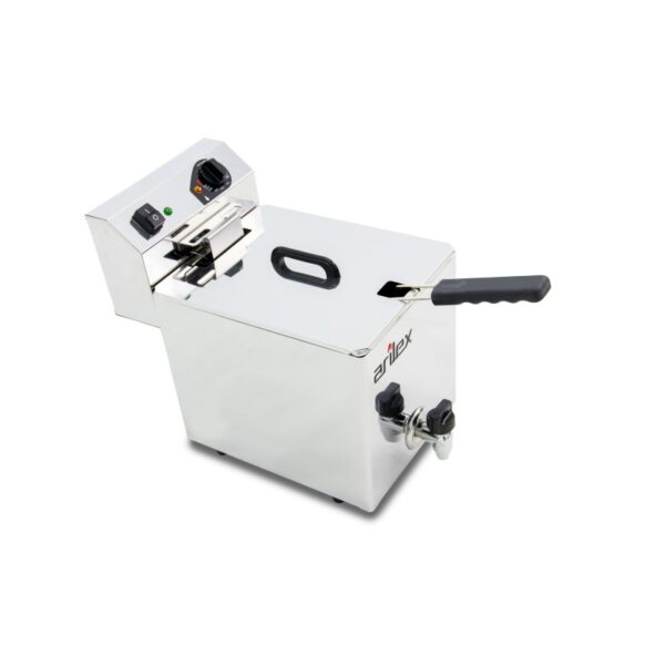 Freidora eléctrica EVOLUTION con grifo capacidad 10 litros con potencia 3,5 kw monofásica con contactor EVO10G