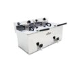 Freidora eléctrica EVOLUTION con grifo capacidad 12+12 litros con potencia 4,5+4,5 kw monofásica con contactor