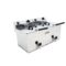 Freidora eléctrica EVOLUTION con grifo capacidad 12+12 litros con potencia 4,5+4,5 kw monofásica con contactor