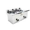 Freidora eléctrica EVOLUTION con grifo capacidad 12+12 litros con potencia 7,5+7,5 kw trifásica con contactor