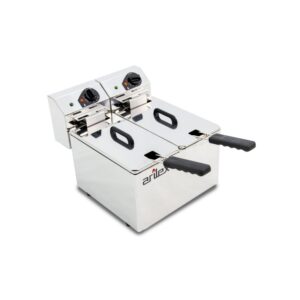 Freidora eléctrica EVOLUTION sin grifo capacidad 5 + 5 litros con potencia 3 + 3 kw monofásica EVO55