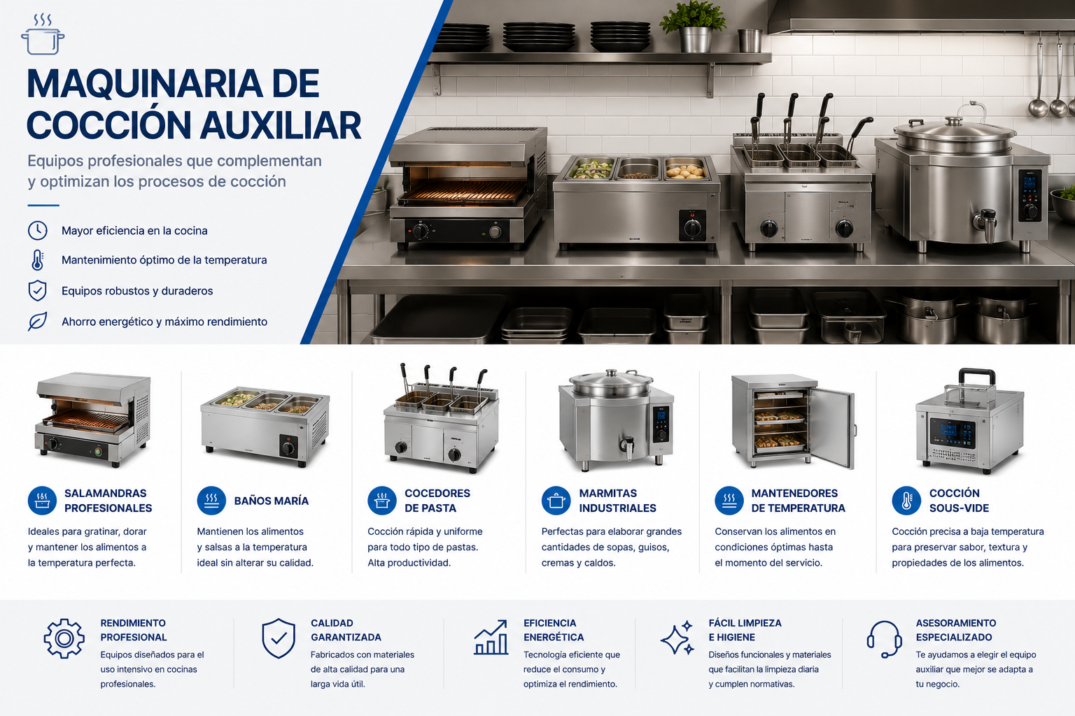 Maquinaria de Cocción Auxiliar