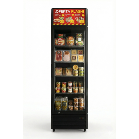 armario-expositor-refrigerado-360-litros-color-negro-y-cabezal-digital-lcd-185-wifi-linea-pekin-evo360b (2) Armario Expositor Refrigerado Infrico 360L WiFi - Línea Pekín
