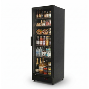 Armario Expositor Refrigerado 395 litros color Negro Línea PEKIN CS395B