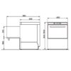 Lavavajillas Industrial Marchef GE-500 - Cesta 50x50 cm