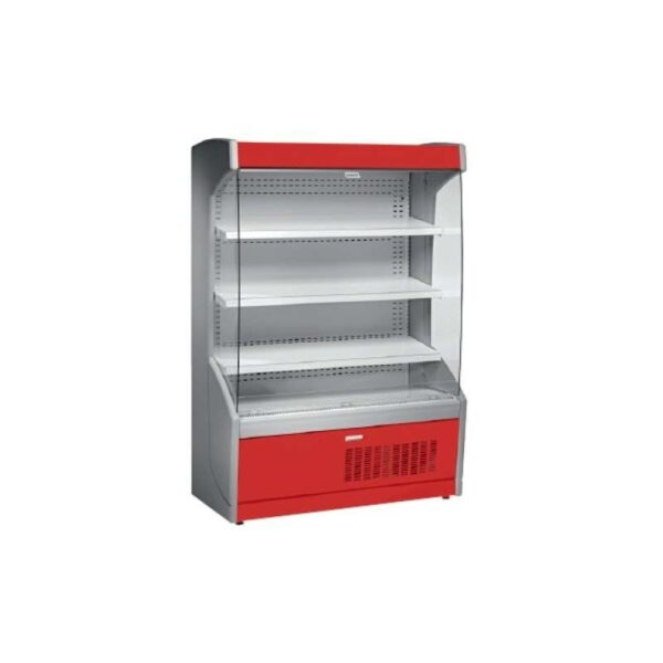 Mural Refrigerado Expositor 4 Estantes Fondo 700 de 1017 x700 x1998h mm AVEIRO MPL100-R color rojo. 130kg.